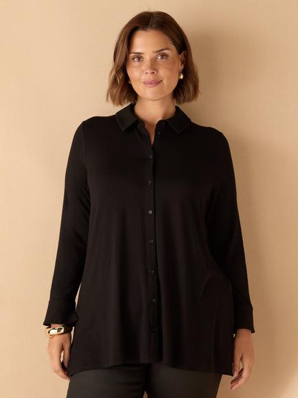 Live Unlimited Curve Jersey Long Sleeve Shirt, Black, Black