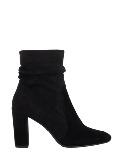 Dune London Okra Suede Ankle Boots, Black, Black