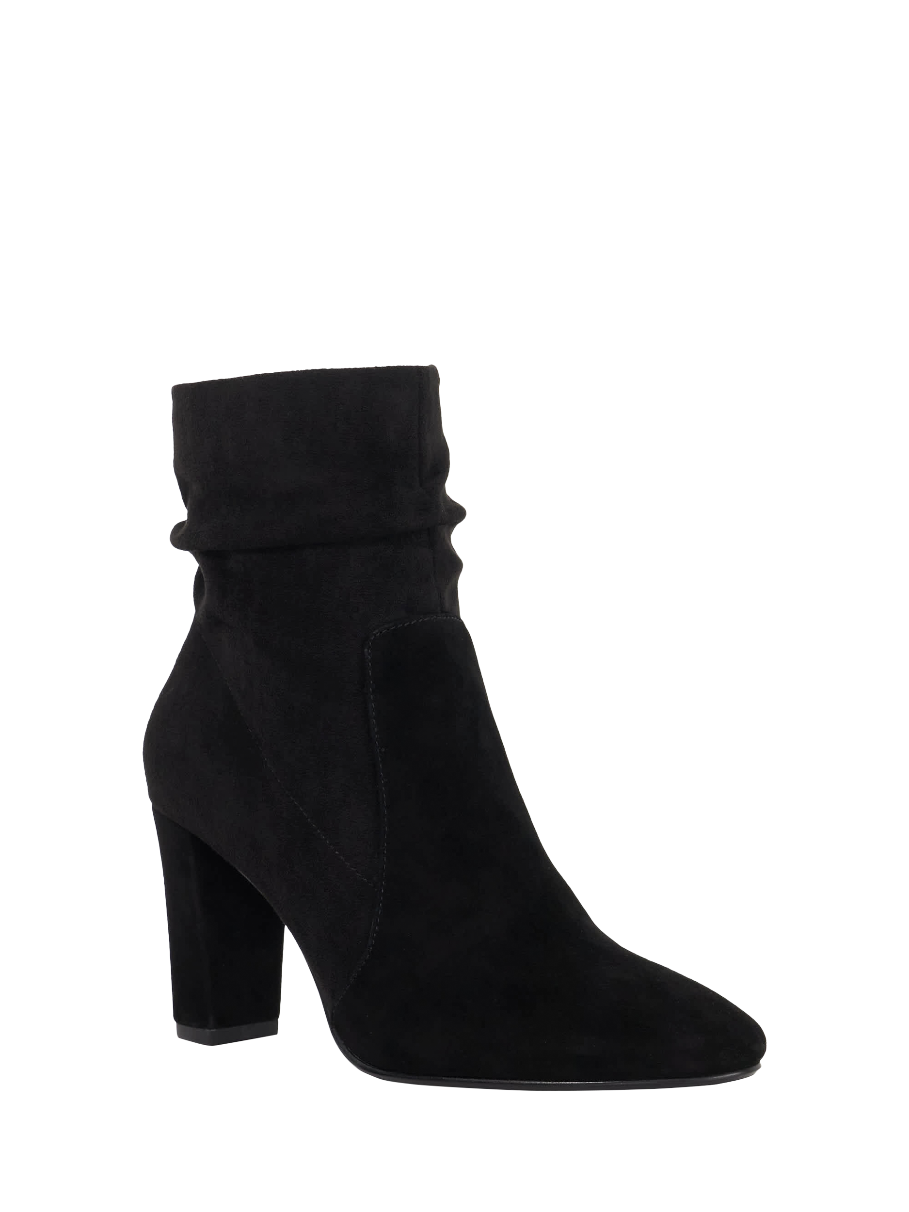 Product image 3 of 5, which shows Dune London Okra Suede Ankle Boots, Black, EU36