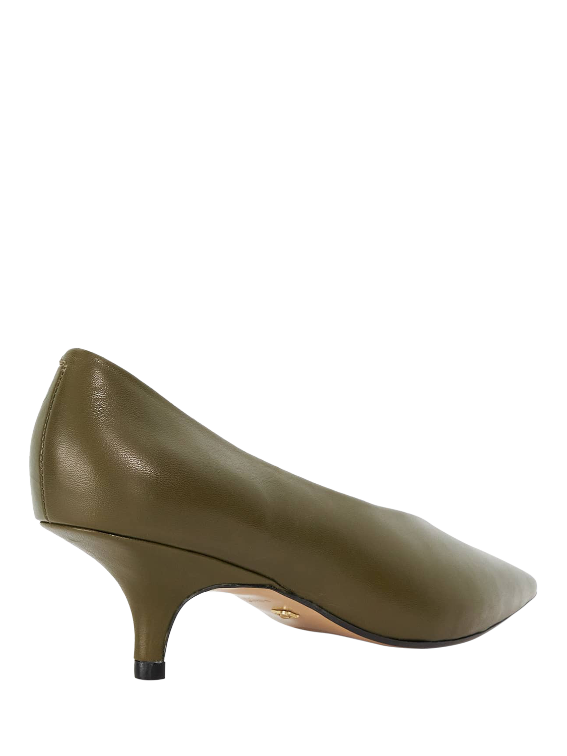 Product image 4 of 5, which shows Dune London Audio High Cut Kitten Heels, Green, EU36