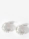 Mint Velvet Statement Crystal Earrings, Silver Silver
