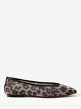 Mint Velvet Piper Leopard Print Mesh Ballet Flats