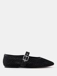 Mint Velvet Trixie Mesh Ballet Flat Pumps