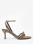 Mint Velvet Bridie Leather Strappy Buckle Bow Heels