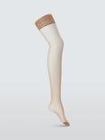 John Lewis 15 Denier Sleek Body Shaper Tights, Pack of 2, Caramel