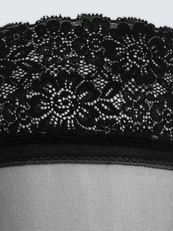 John Lewis 15 Denier Lace Hold Ups, Pack of 2, Almond - view 2, Black