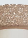 John Lewis 15 Denier Lace Hold Ups, Pack of 2, Almond