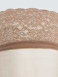 John Lewis 15 Denier Lace Hold Ups, Pack of 2, Caramel