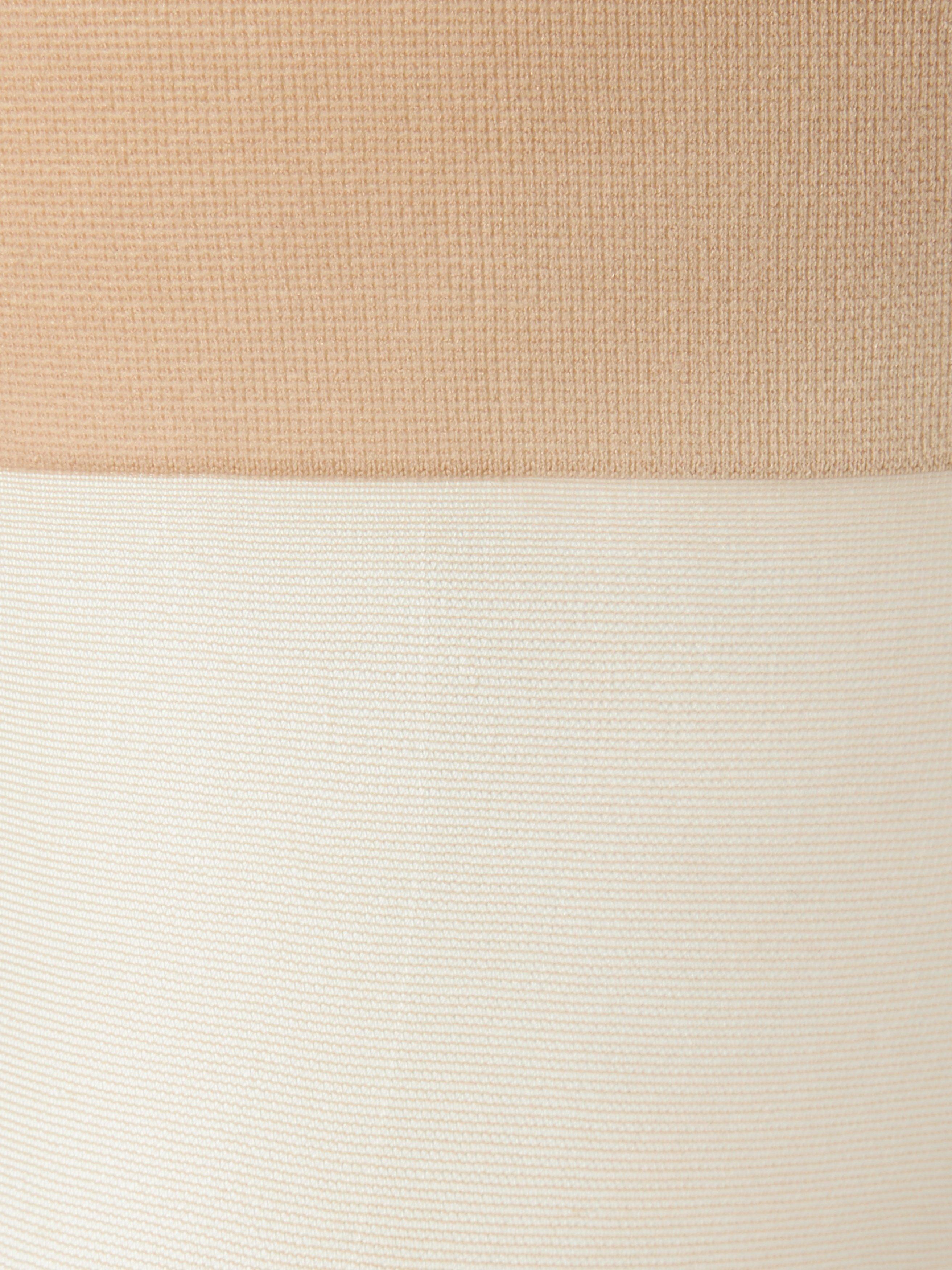 Product image 2 of 3, which shows John Lewis 20 Denier Medium Support Tights, Pack of 2, Almond, Almond, S