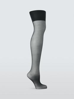 John Lewis 20 Denier Medium Support Tights, Pack of 2, Almond, Black