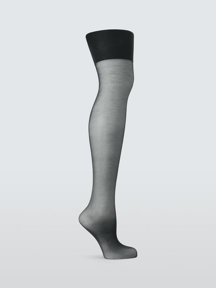 John Lewis 20 Denier Medium Support Tights, Pack of 2, Almond, Black