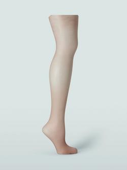 John Lewis 30 Denier Semi Opaque Tights, Pack of 2, Almond, Almond