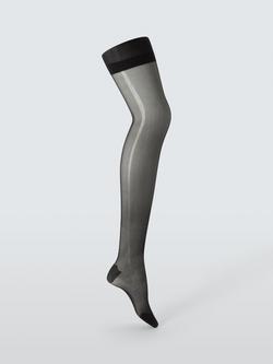 John Lewis 40 Denier Firm Support Tights, Pack of 2, Almond, Black