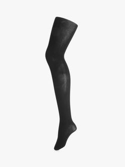 John Lewis 200 Denier Thermal Tights, Black, Black