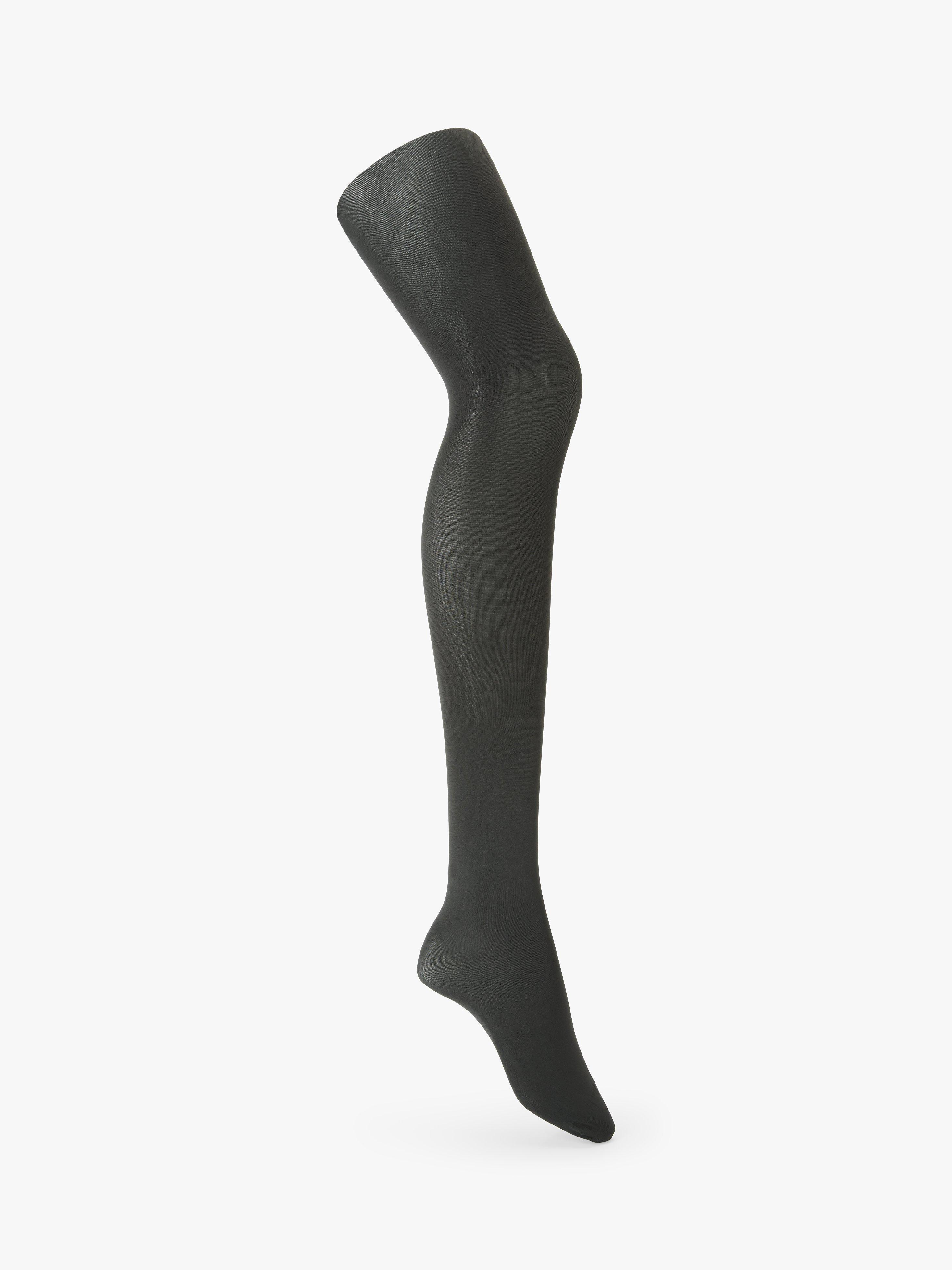 Product image 1 of 2, which shows John Lewis 60 Denier Velvet Touch Tights, Grey, S