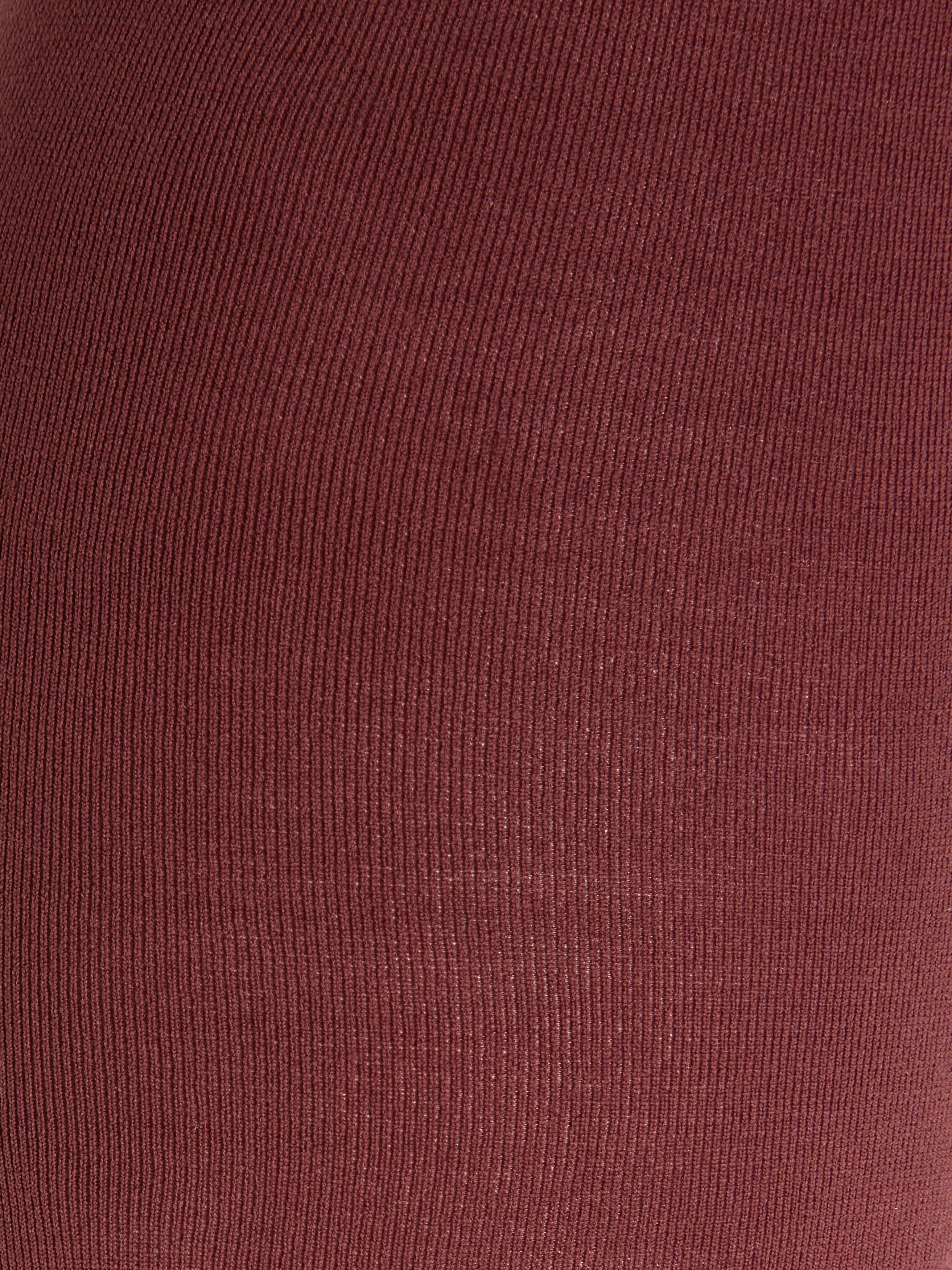 Product image 2 of 2, which shows John Lewis 60 Denier Velvet Touch Tights, Claret, S