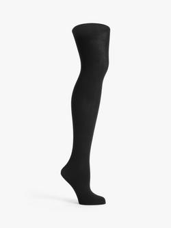 John Lewis 60 Denier Opaque Body Shaper Tights, Black