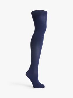 John Lewis 60 Denier Opaque Body Shaper Tights, Blue