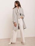 Mint Velvet Wool Blend Midi Coat, Grey