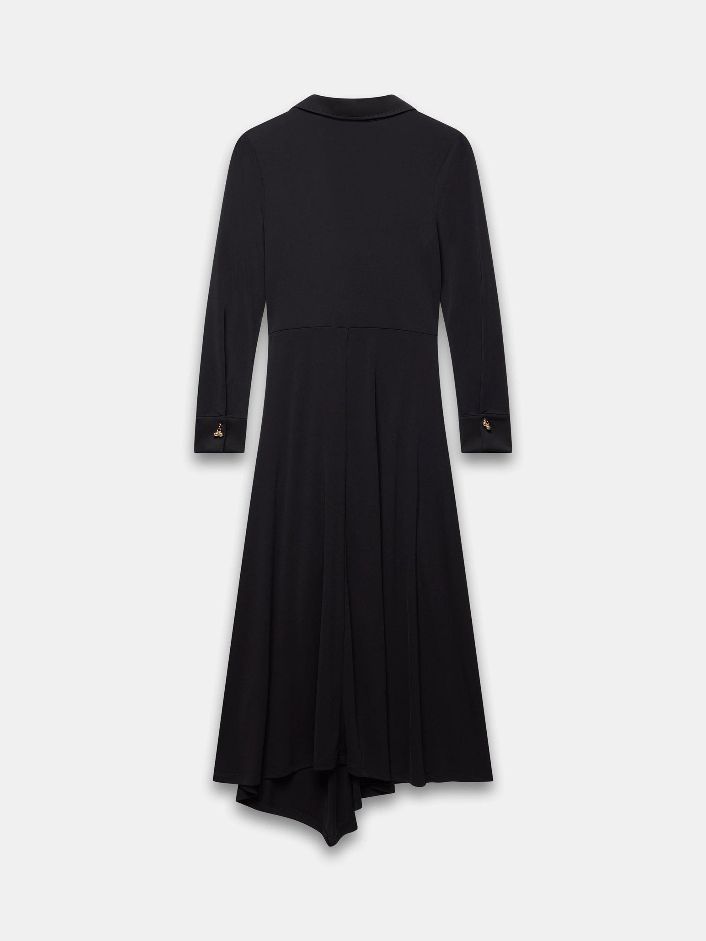 Product image 8 of 8, which shows Mint Velvet Tie Front Maxi Dress, Black, 6