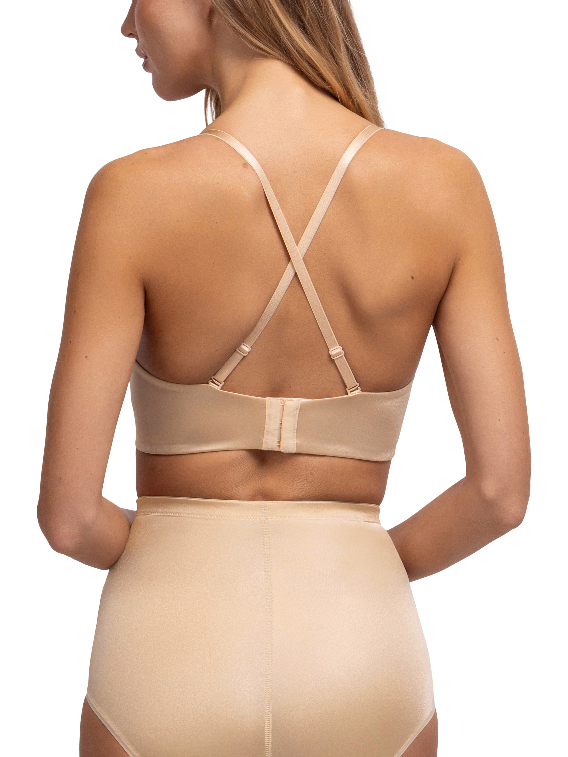 Product image 2 of 6, which shows Dorina Sublime Sculpt Lightly Padded Demi Bra, Beige, 40B