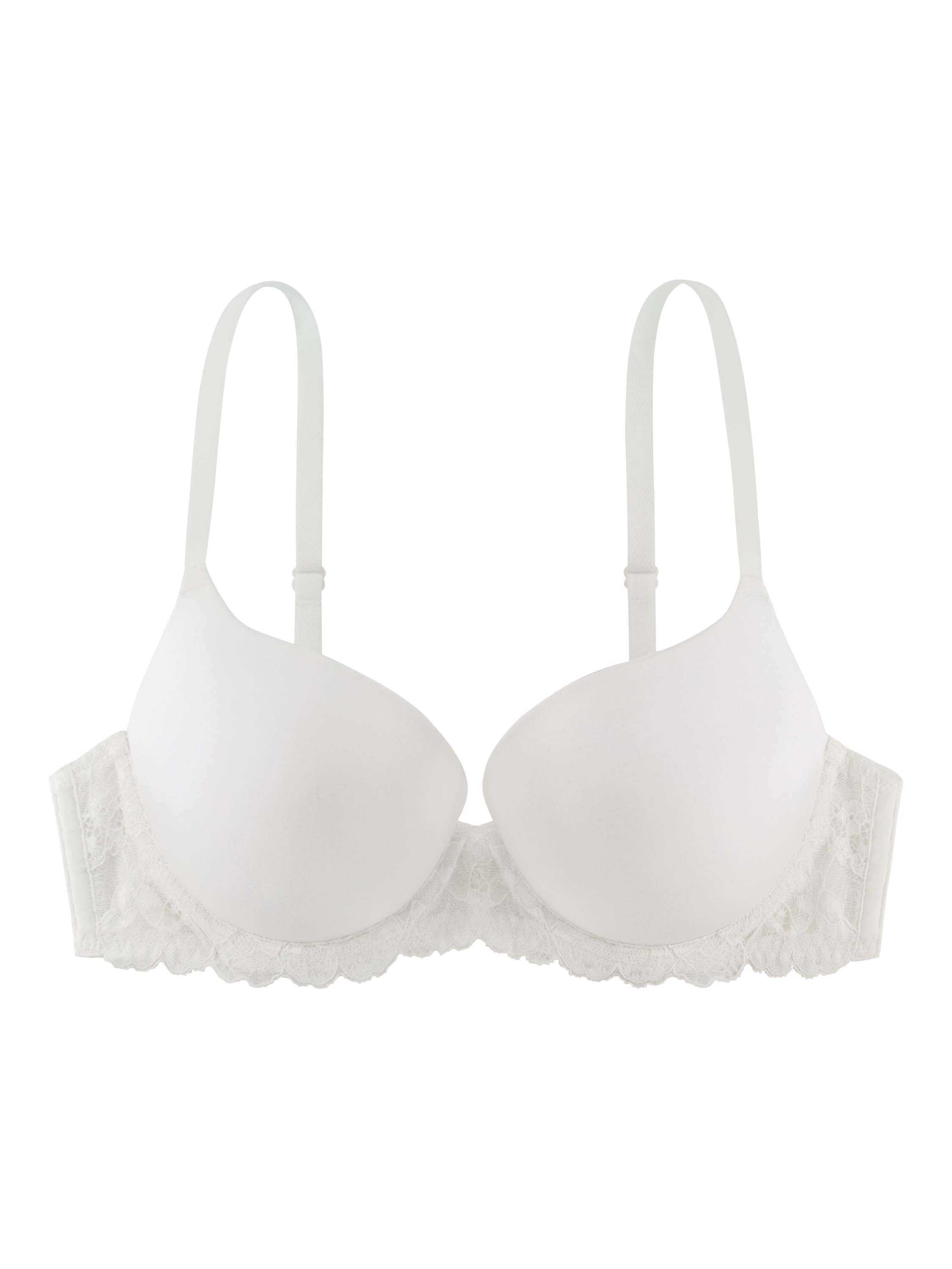 Product image 4 of 6, which shows Dorina Claire Super Push-Up Demi Bra, Ivory, 34A