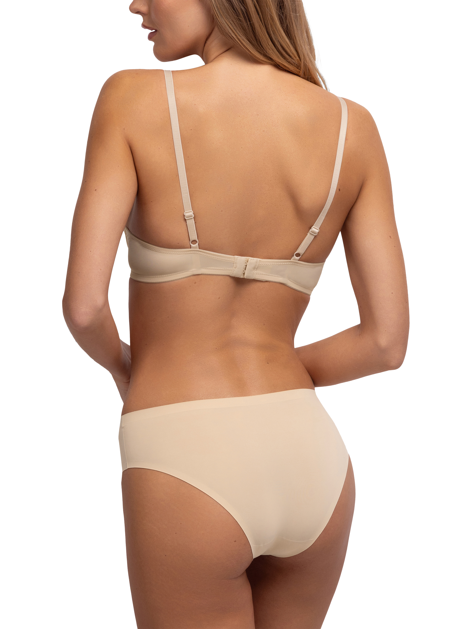 Product image 2 of 6, which shows Dorina Michella Push-Up Demi Bra, Beige, 34D
