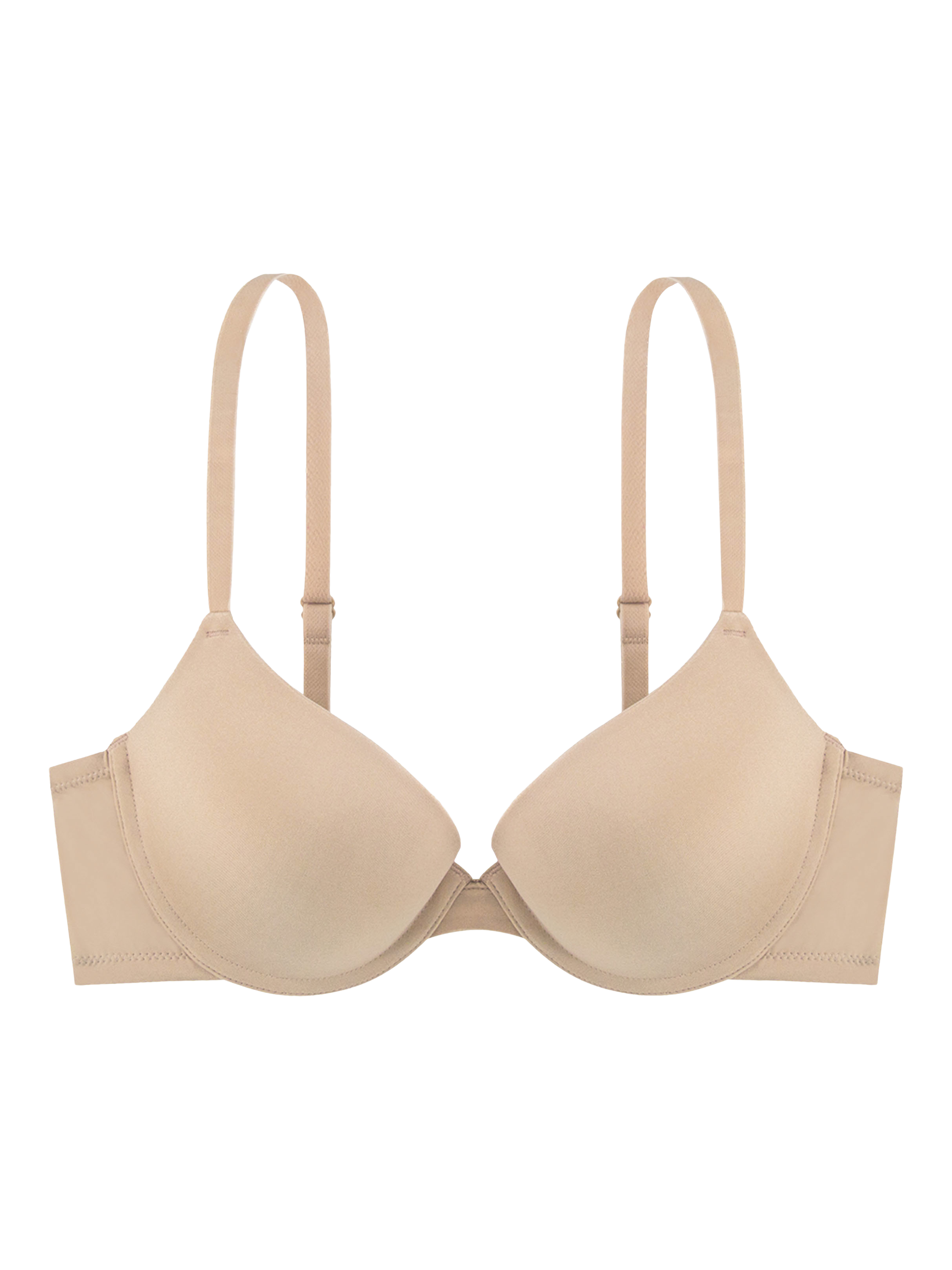 Product image 4 of 6, which shows Dorina Michella Push-Up Demi Bra, Beige, 34D