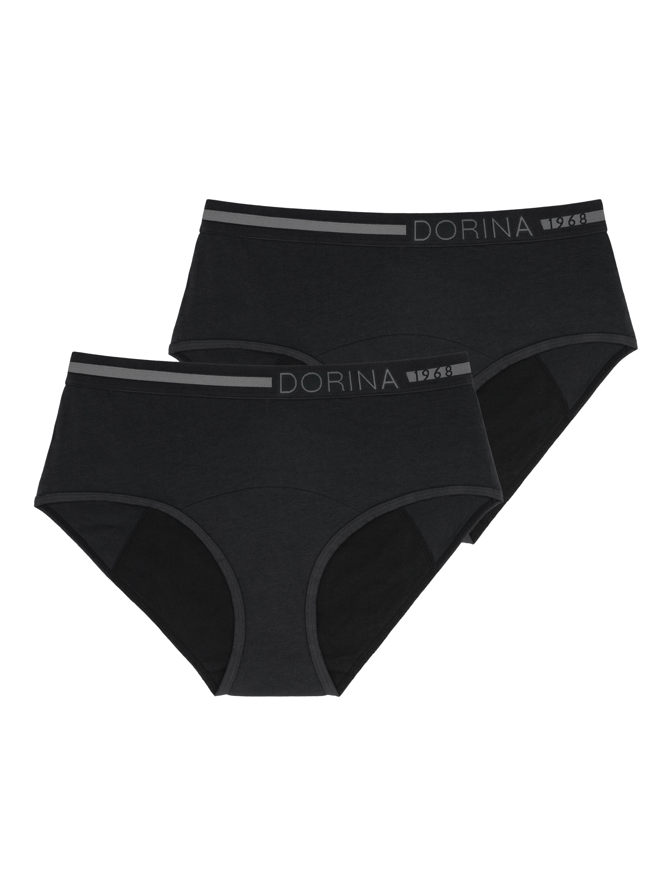 Product image 1 of 6, which shows Dorina Period Midi Knickers, Black, L