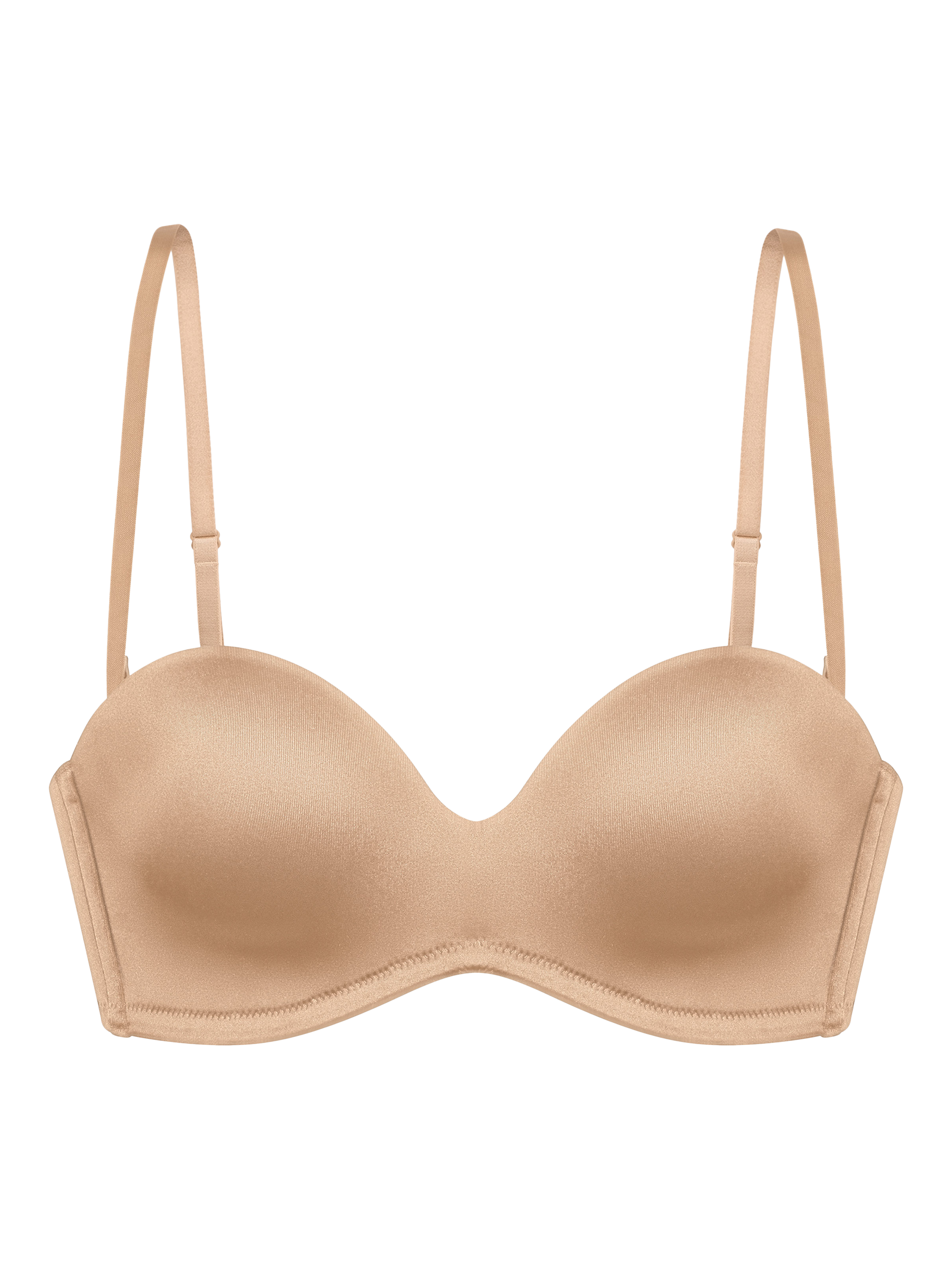 Product image 4 of 6, which shows Dorina Sublime Sculpt Bandeau Bra, Beige, 40D