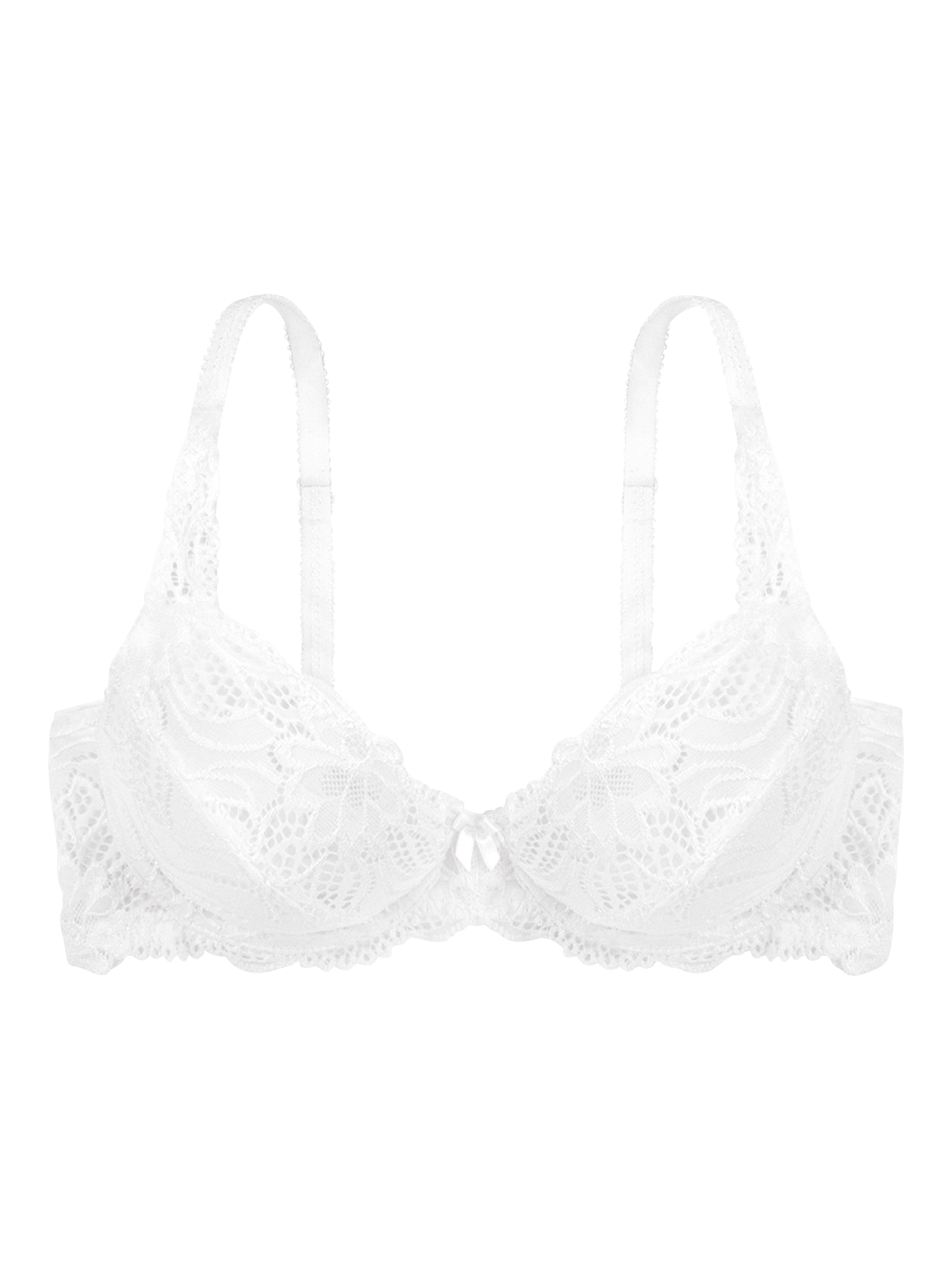 Product image 4 of 6, which shows Dorina Angie Non Padded Bra, White, 36C