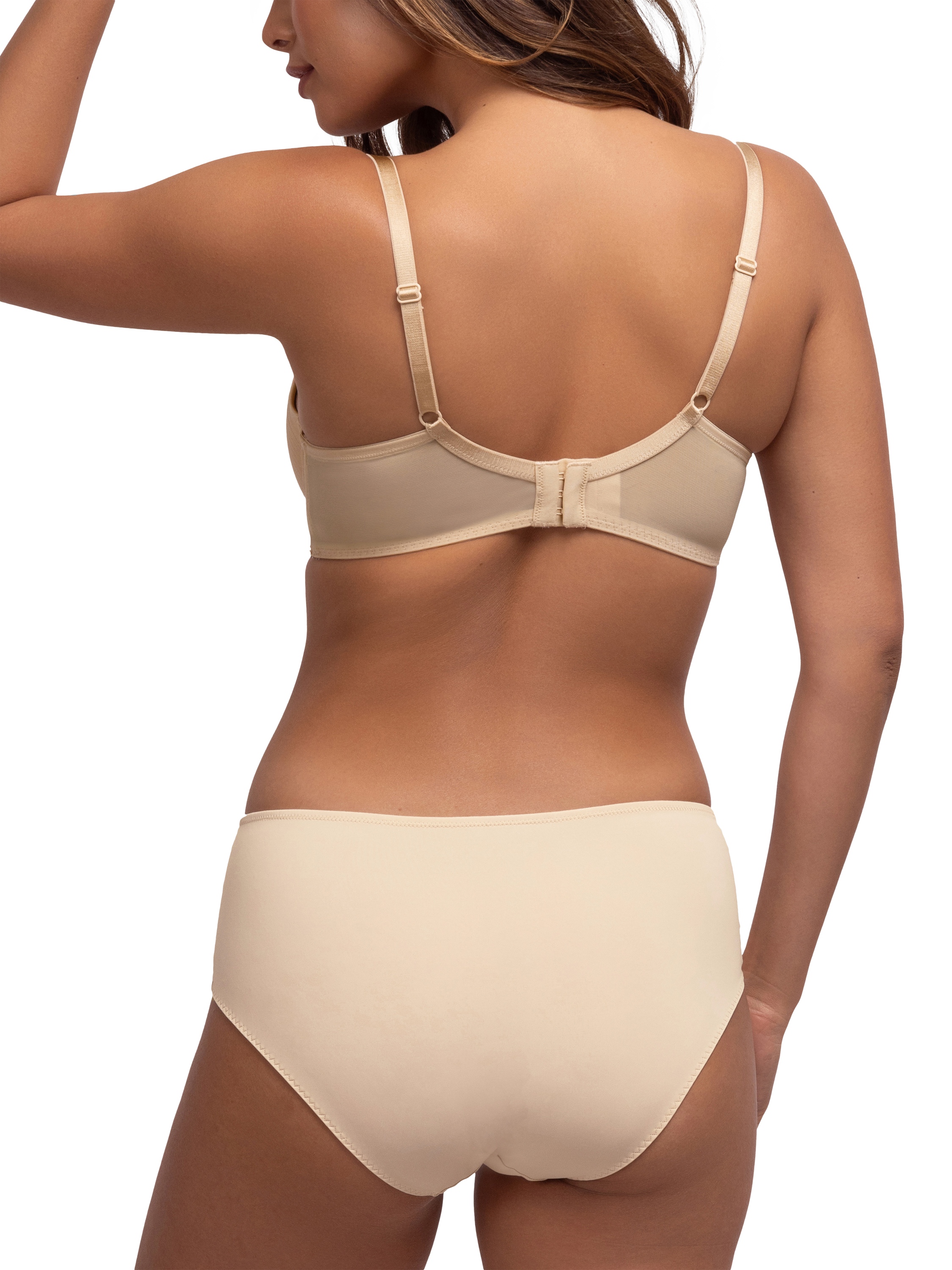 Product image 2 of 5, which shows Dorina Carmen Lightly Padded Demi Bra, Beige, 42DD