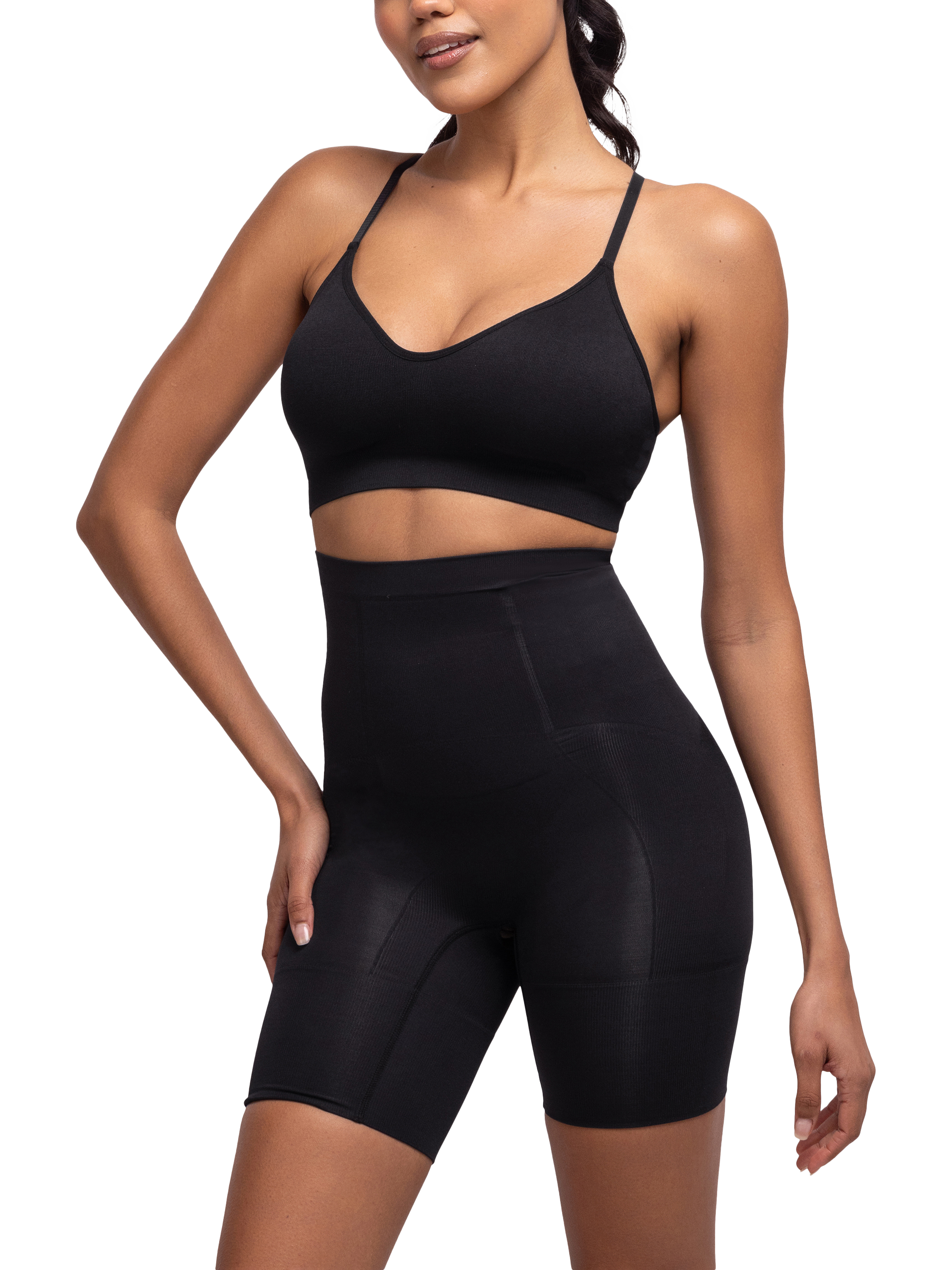 Product image 5 of 6, which shows Dorina Absolute Sculpt High Control Shaping Shorts, Black, XS