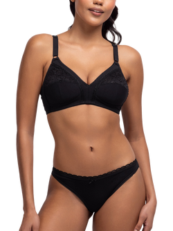 Dorina Naomi Hipster Knickers, Pack of 3, Black - view 2, Black