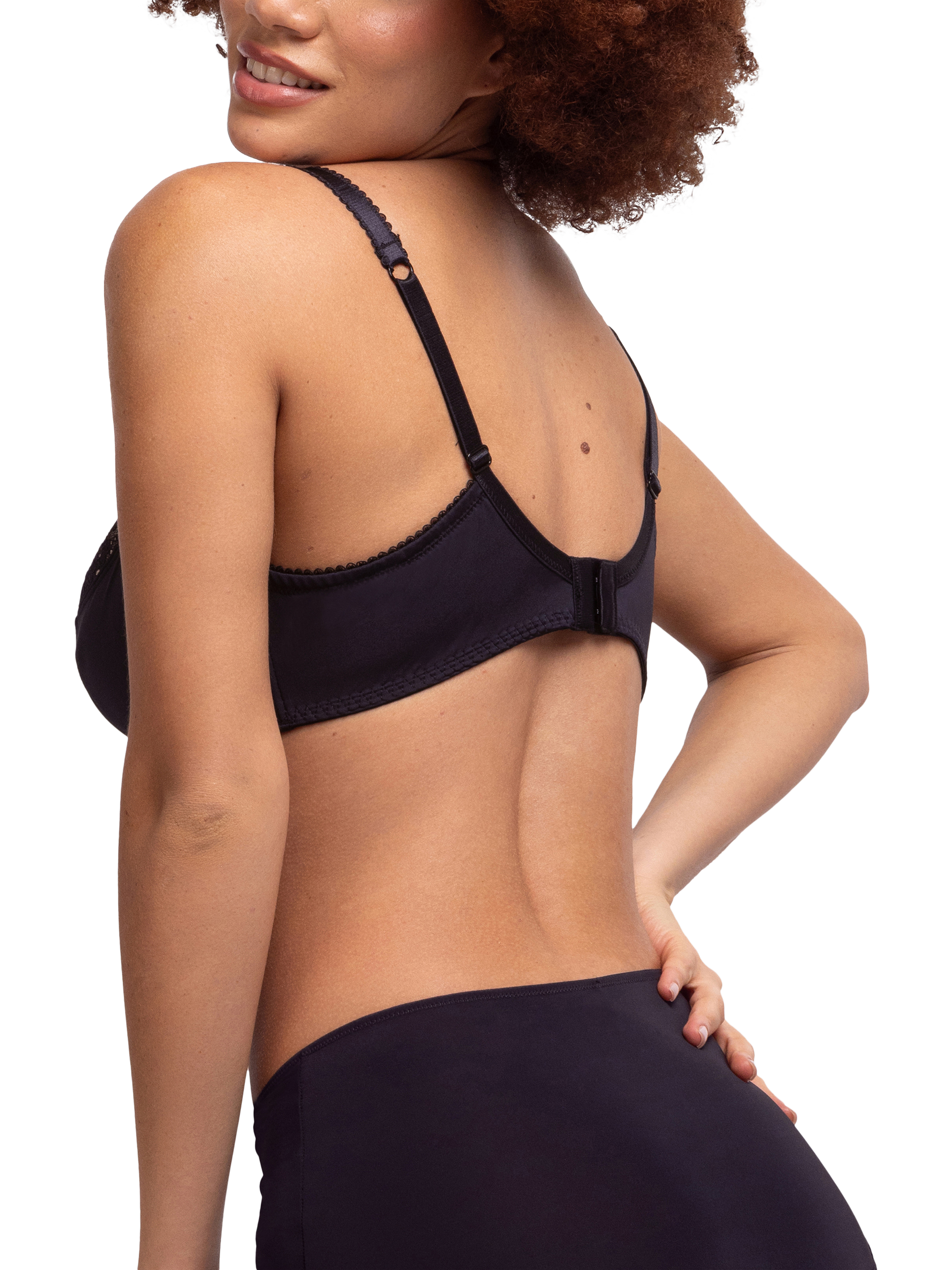 Product image 2 of 6, which shows Dorina Celine Non Padded Bra, Black, 34DD