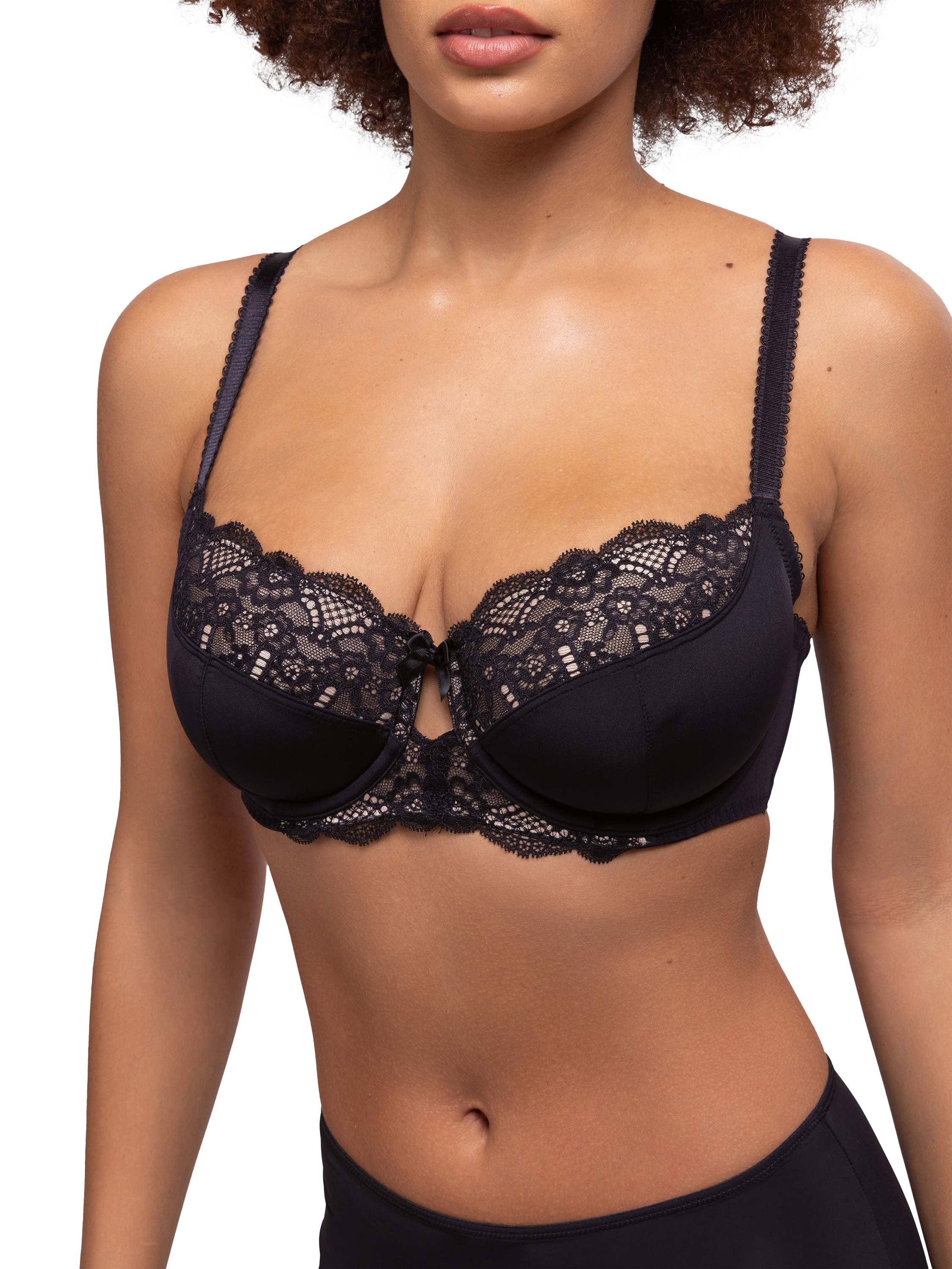 Product image 6 of 6, which shows Dorina Celine Non Padded Bra, Black, 34DD