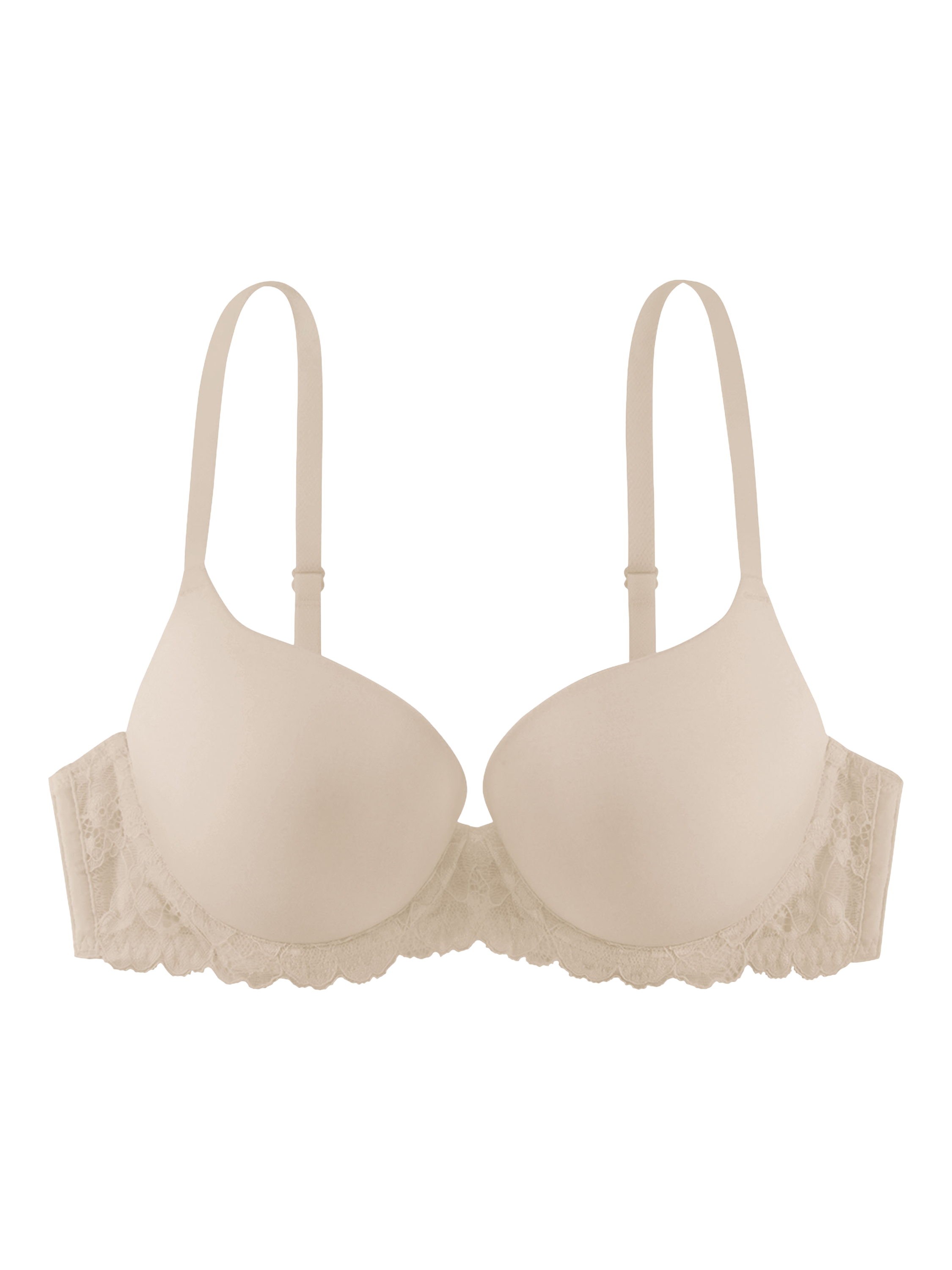 Product image 4 of 4, which shows Dorina Claire Super Push-Up Demi Bra, Nude, 32A