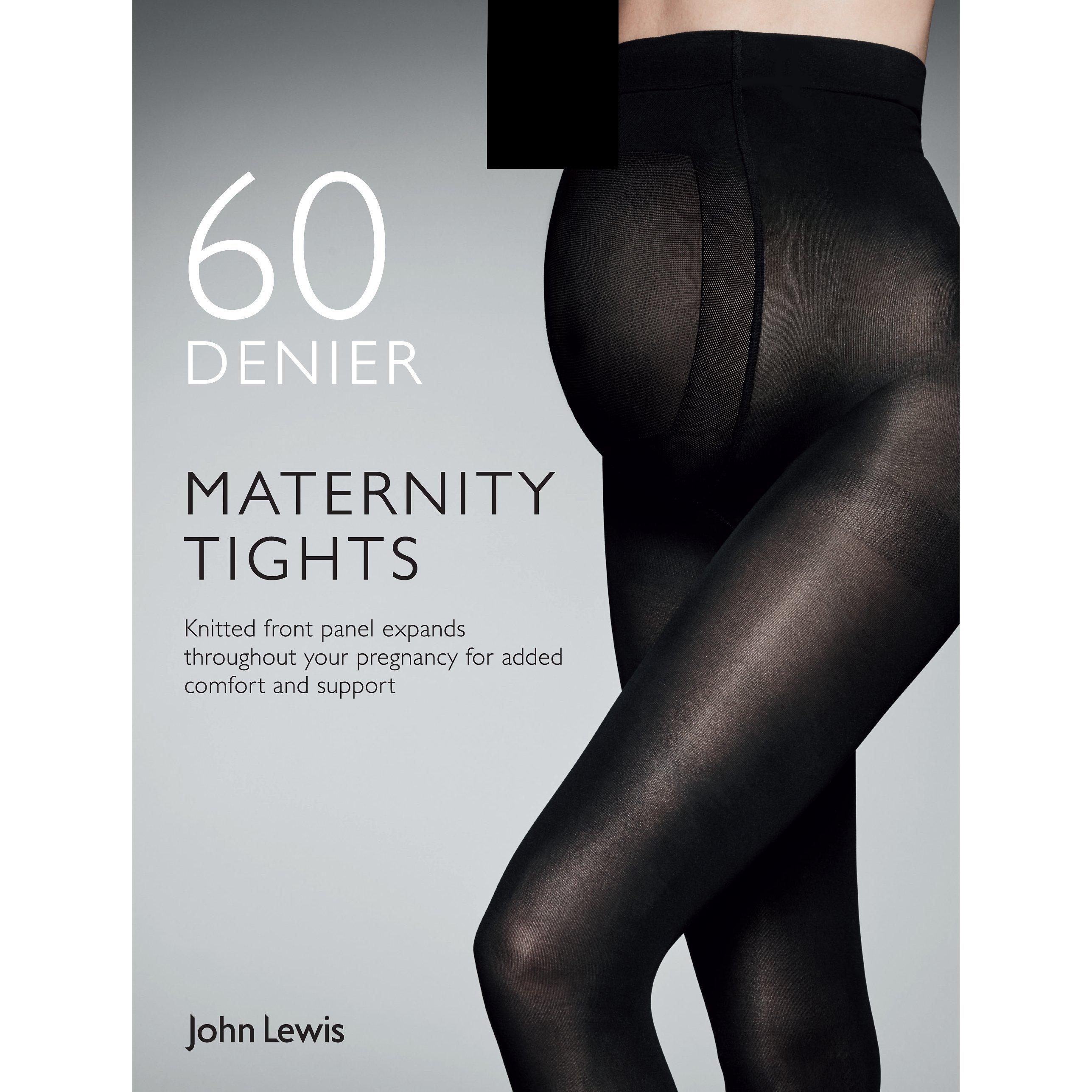 Product image 1 of 1, which shows John Lewis 60 Denier Opaque Maternity Tights, Black, M