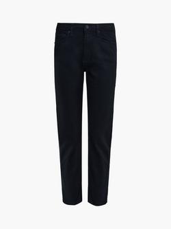 French Connection Cotton Denim Ankle Crop Cigarette Jeans, Black