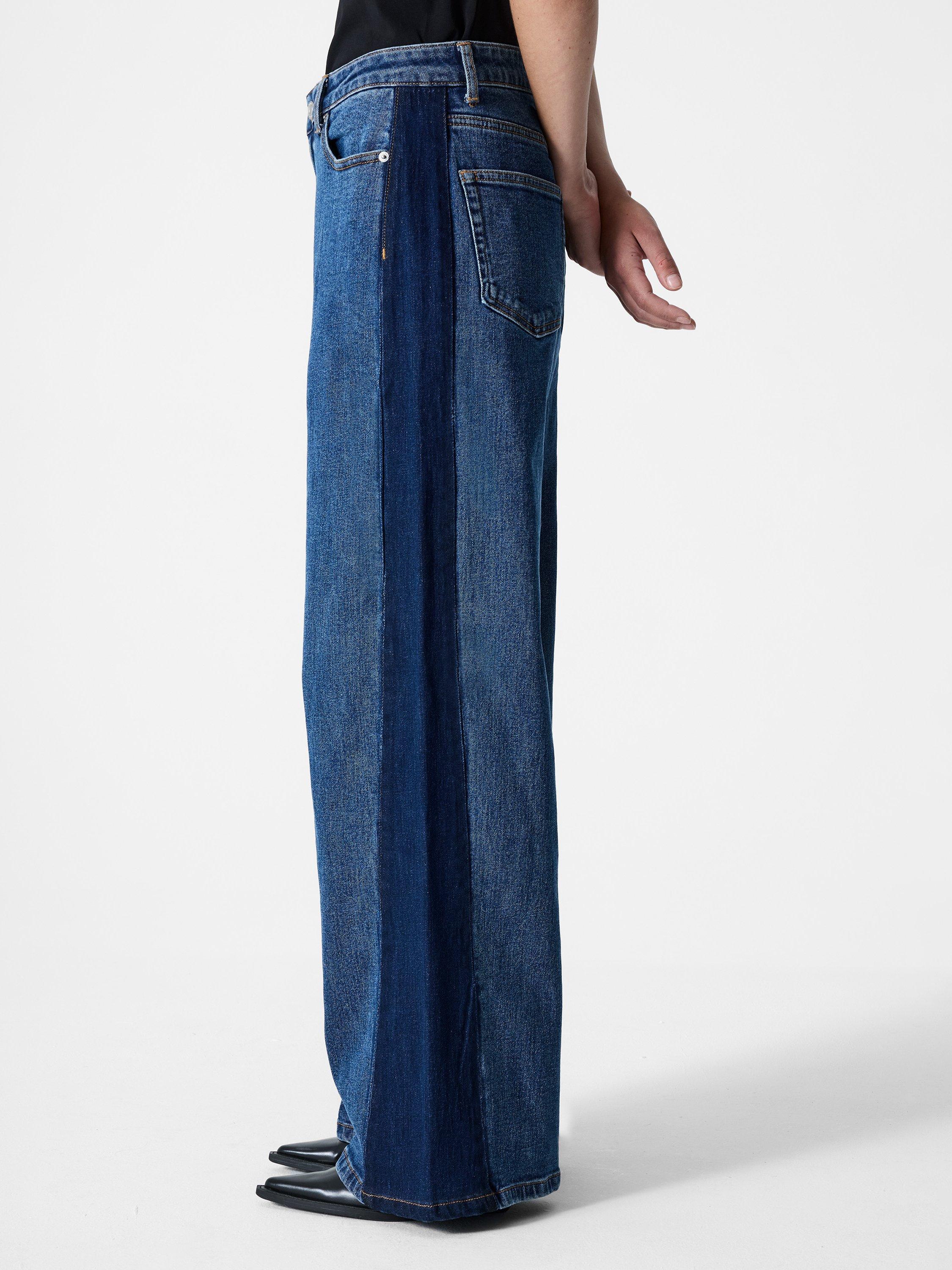 Product image 2 of 5, which shows French Connection Elliot Denim Side Panel Jeans, Blue Indigo, 14