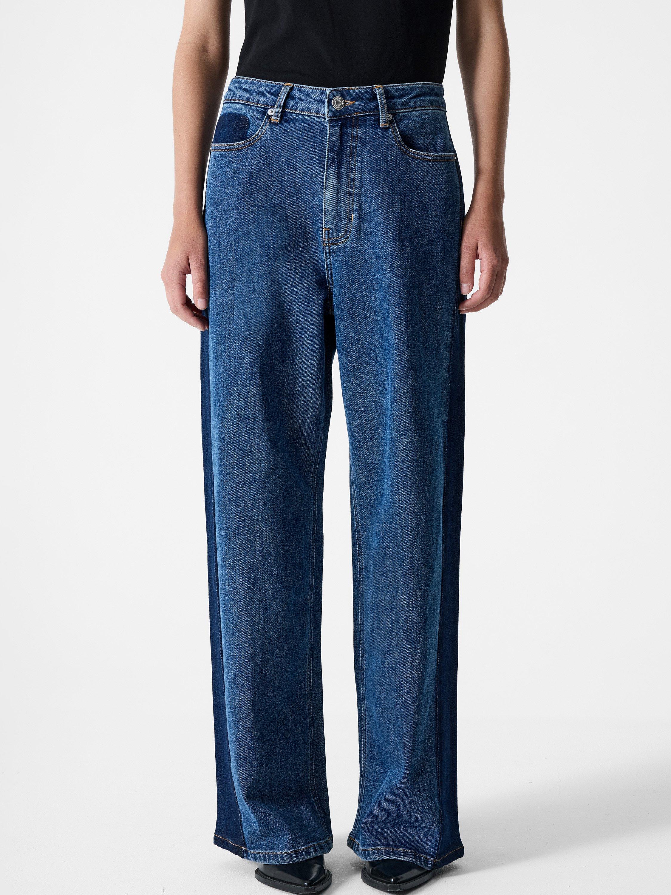 Product image 3 of 5, which shows French Connection Elliot Denim Side Panel Jeans, Blue Indigo, 14