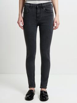 French Connection Skinny High Rise Denim Jeans - view 2, Charcoal