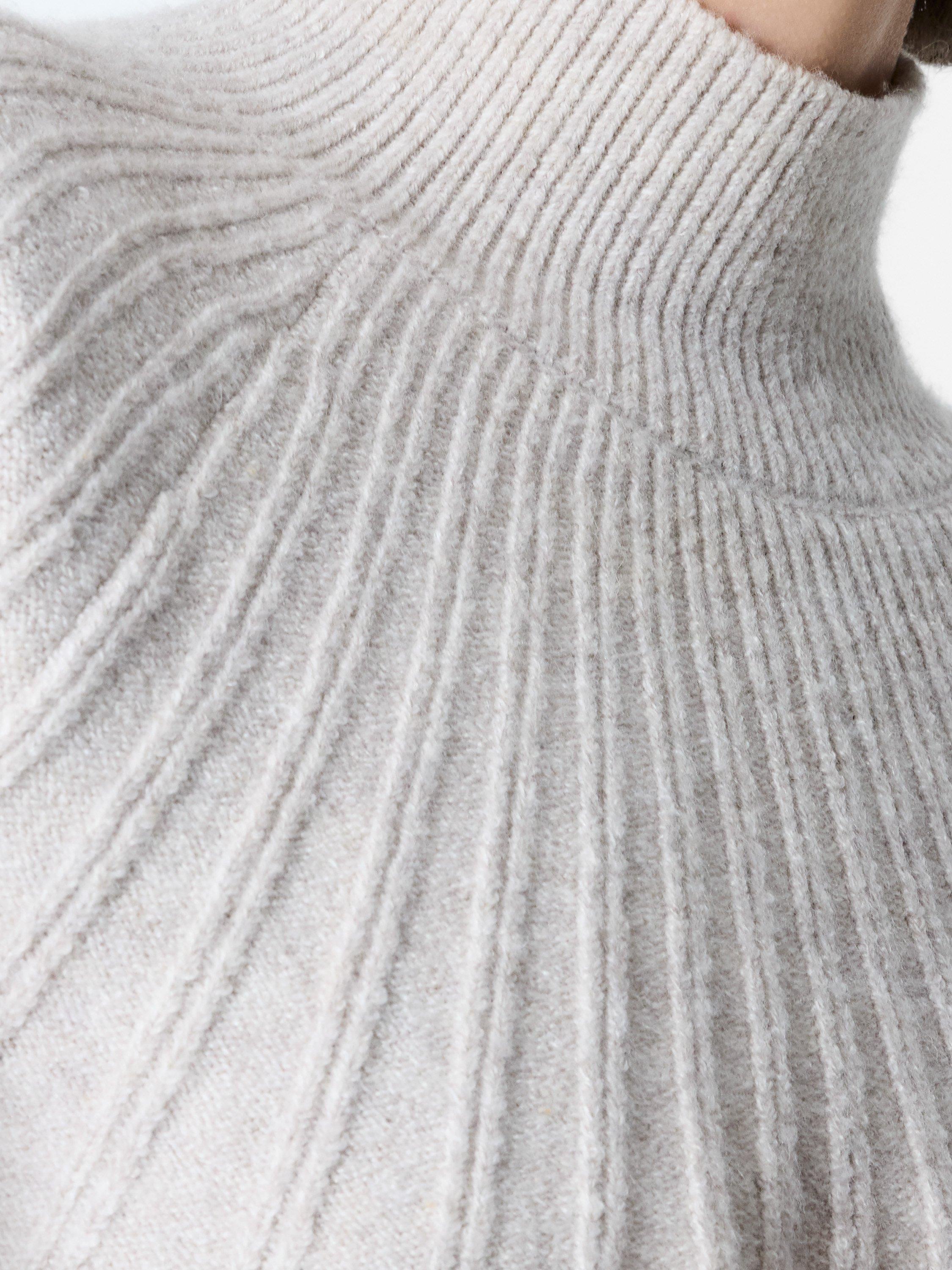 Product image 3 of 5, which shows French Connection Kezia Long Sleeve High Neck Jumper, Pebble Neutral, XS