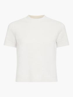 French Connection Vhari Mock Neck Knit Top, Porcelain Cream