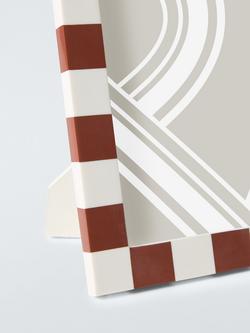 John Lewis Checkerboard Photo Frame - view 2, Sienna Red