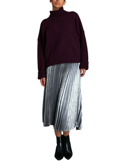 EAST 42ND Stretchy Wool Rich Turtleneck Jumper - view 2, Fig