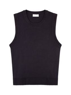 EAST 42ND Knitted Tank Top - view 2, Black