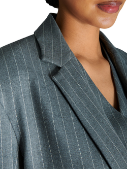 EAST 42ND Tailored Pinstripe Blazer, Grey Pinstripe - view 2, Grey Pinstripe