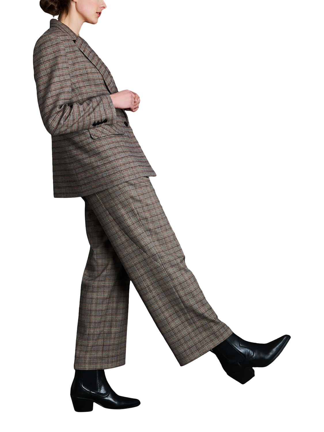 Product image 2 of 7, which shows EAST 42ND Tailored Check Print Blazer, Check, 10