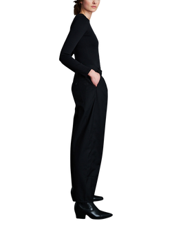 EAST 42ND Relaxed Tapered Trousers, Black - view 2, Black